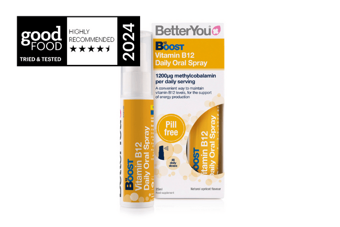BetterYou Boost B12 Oral Spray bottle.