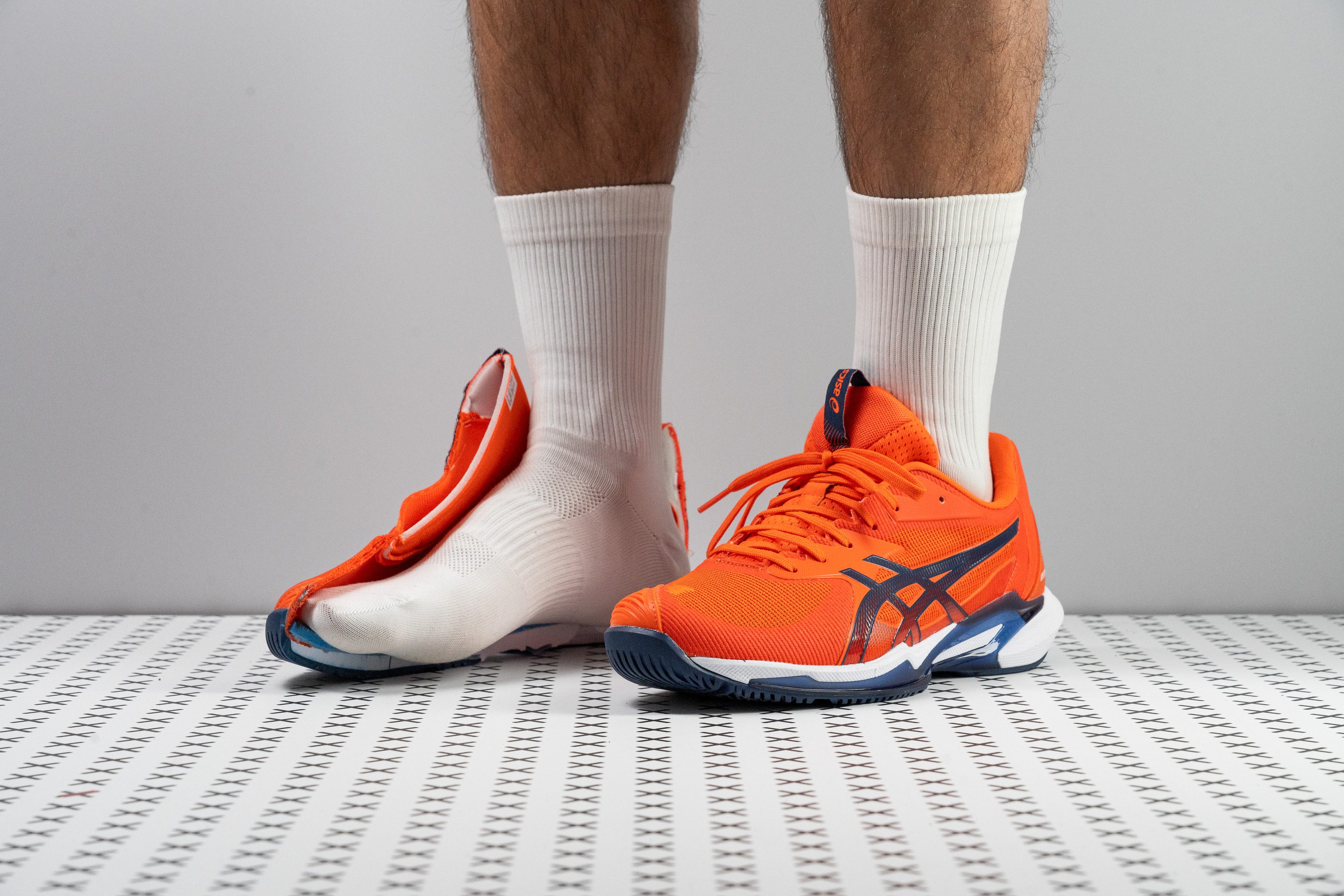 The ASICS Solution Speed FF 3 lightweight women's tennis shoe.