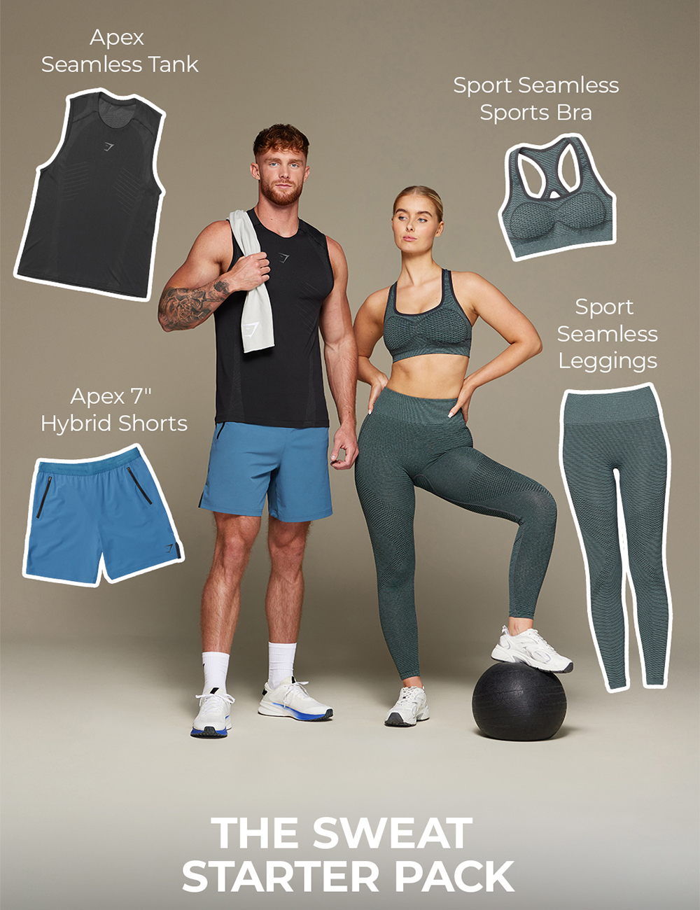 A rose pink HIIT activewear set featuring sweat-wicking shorts and a performance top.