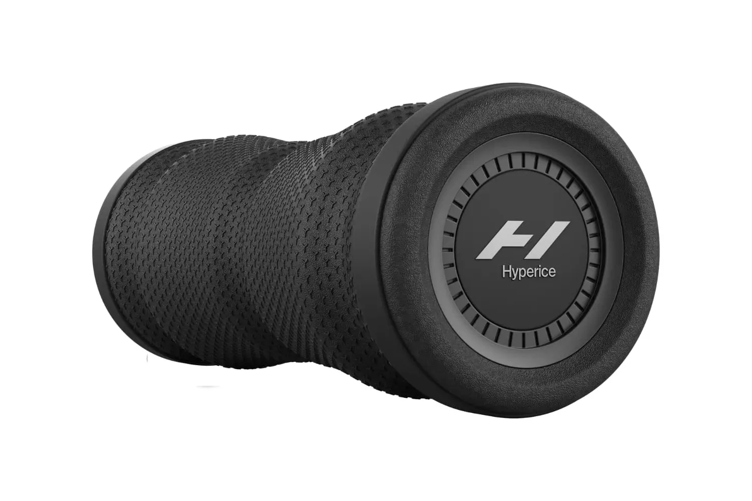 Close-up of the Hyperice Vyper Go portable vibrating massage roller