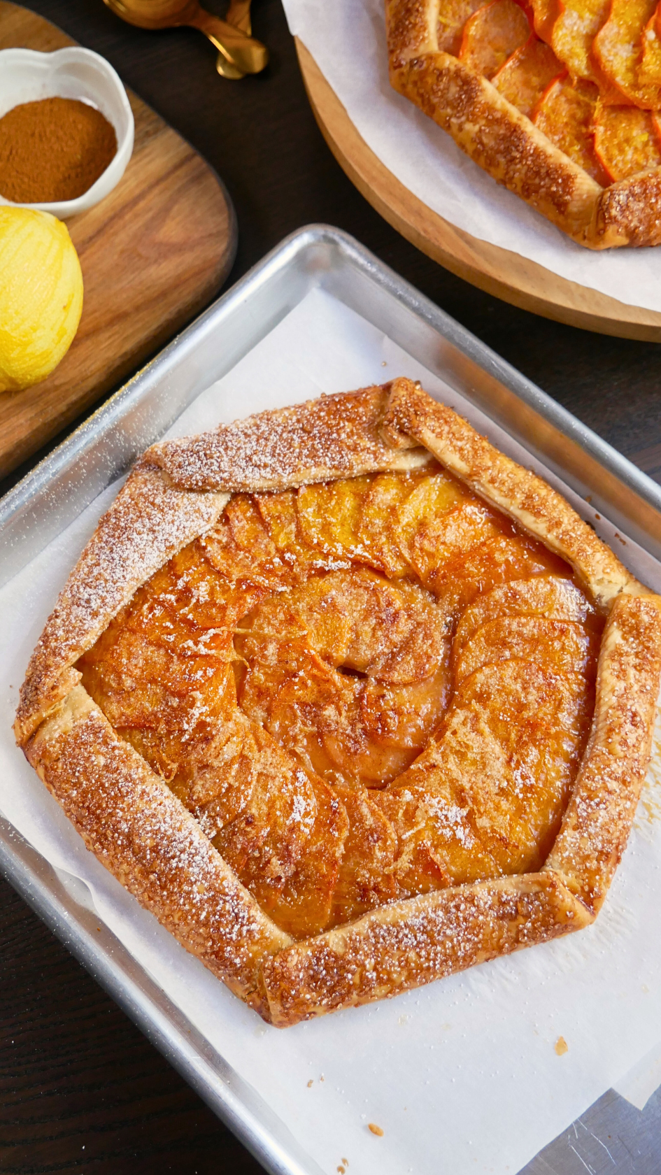 Simple Pistachio & Persimmon Galette Recipe