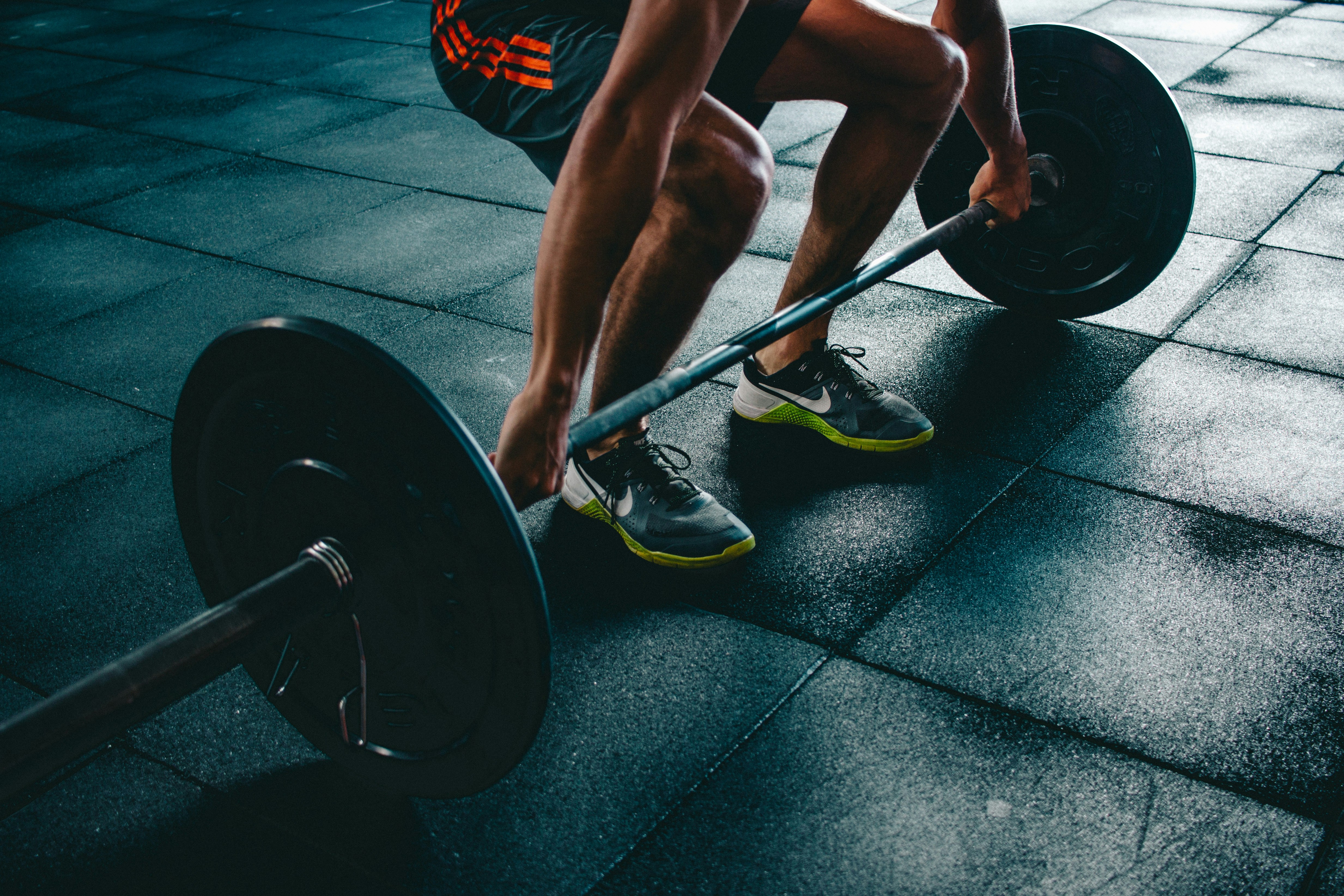 Woman performing high-intensity interval training.
