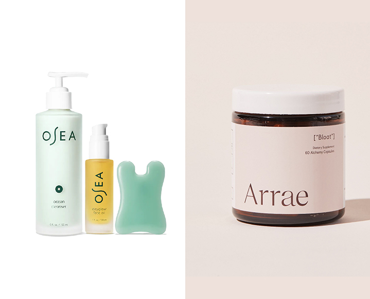 A selection of wellness supplements and nutritional powders curated for digestive health.
