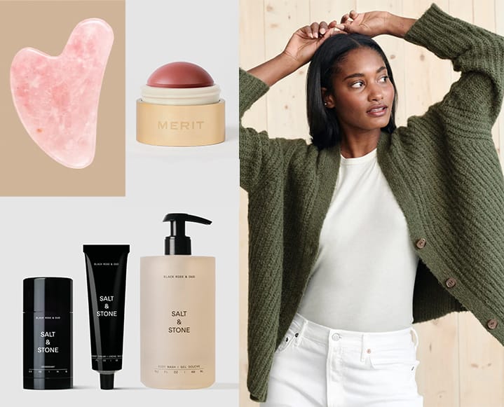 A collage showing 12 different shoppable wellness gifts.