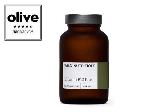 Wild Nutrition Food Grown Vitamin B12 Plus supplement bottle.