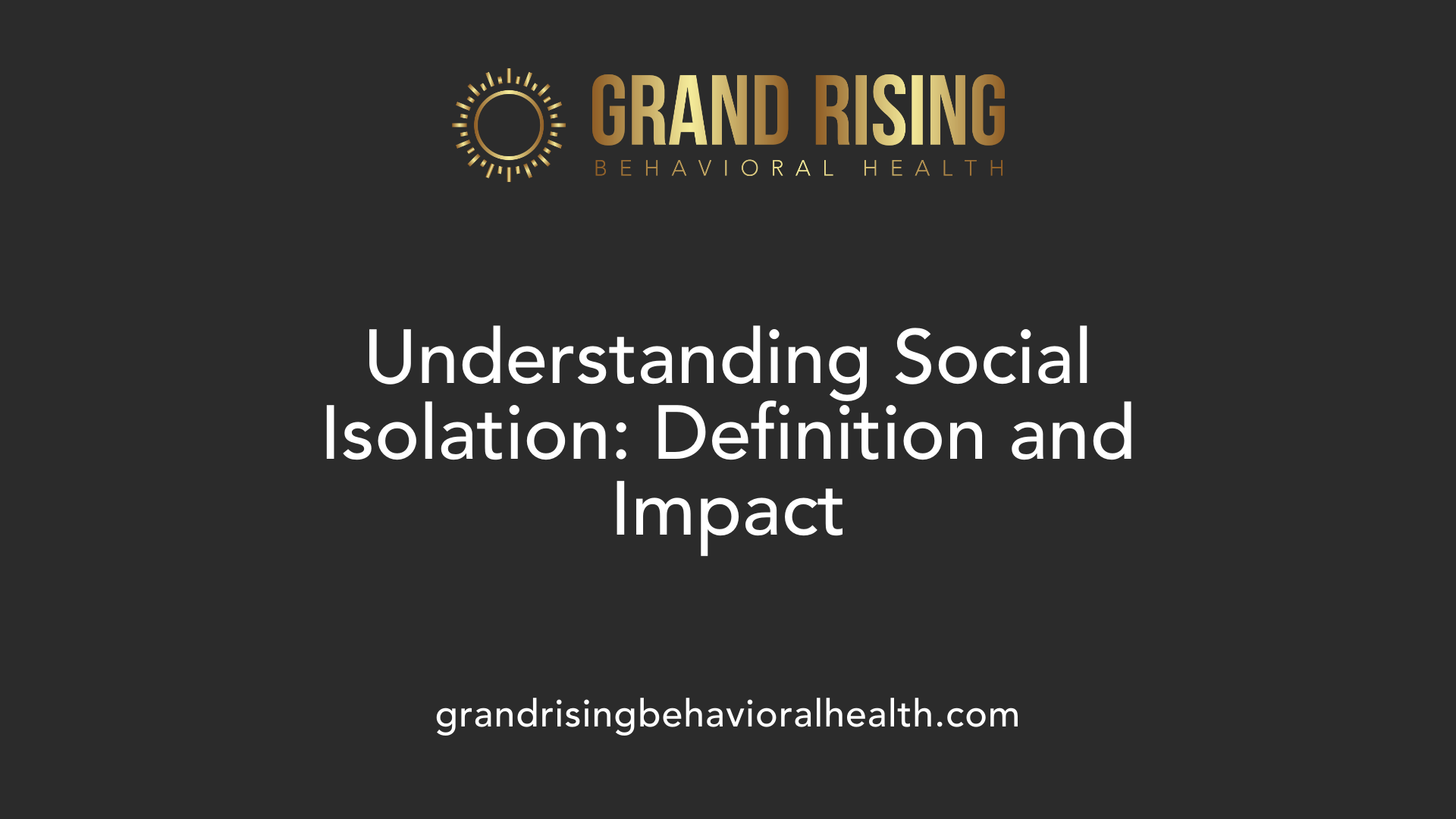 An infographic detailing the definitions and social impacts of isolation.