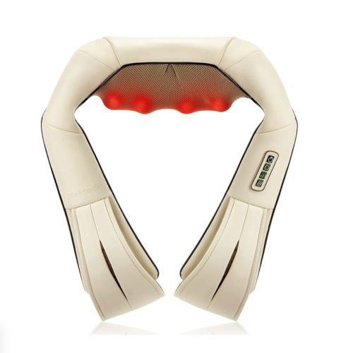 A NekTeck shiatsu neck and back massager with heating elements.